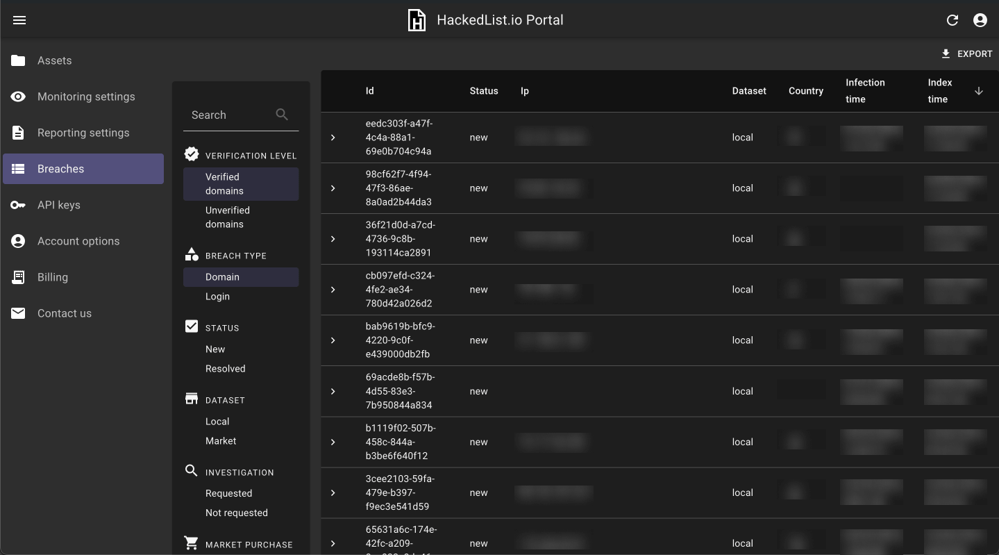 Portal Filtering Options